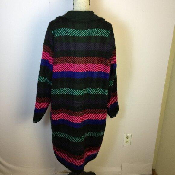 Torrid Sweater Shacket Duster Cardigan Womens Plus 2X Striped Chunky Button Up - Picture 3 of 16